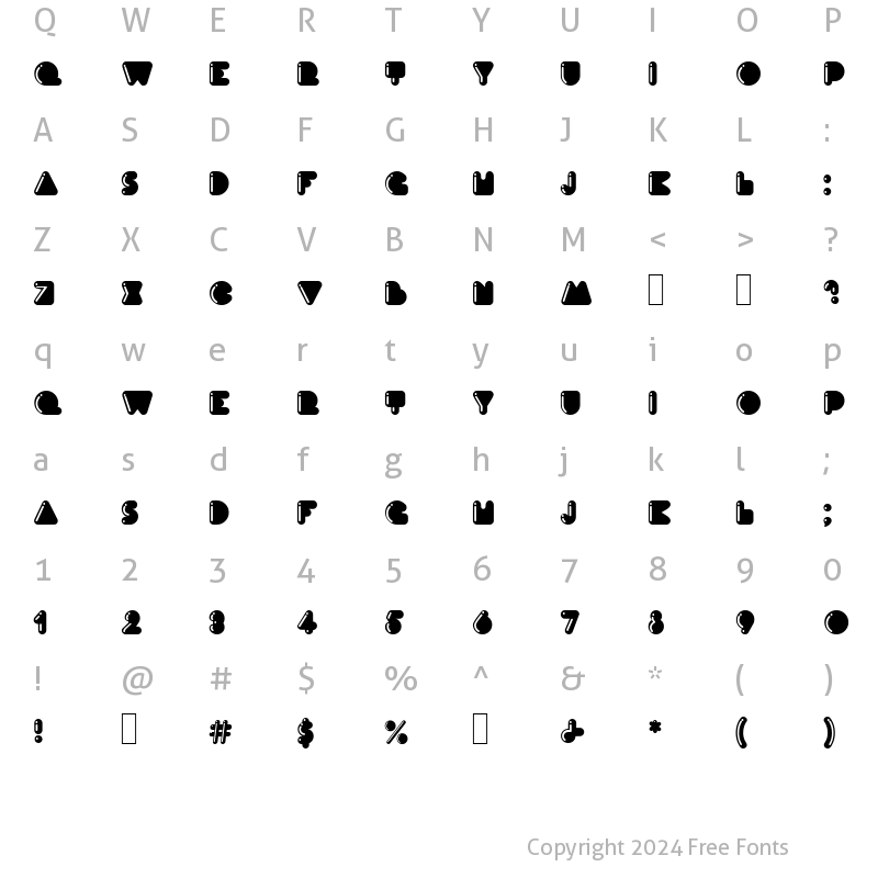 Character Map of Mindy Highlight