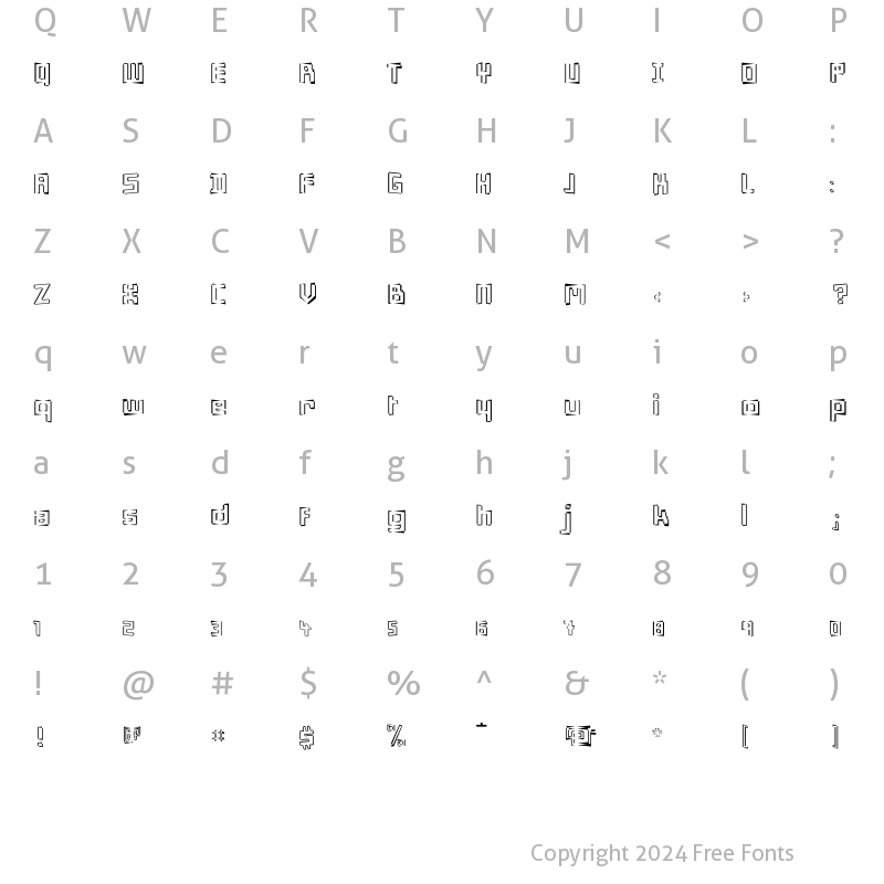 Character Map of Minimum Eclair Regular