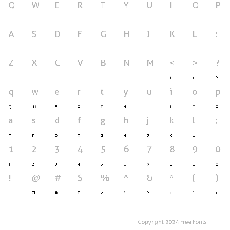 Character Map of Minimum Regular