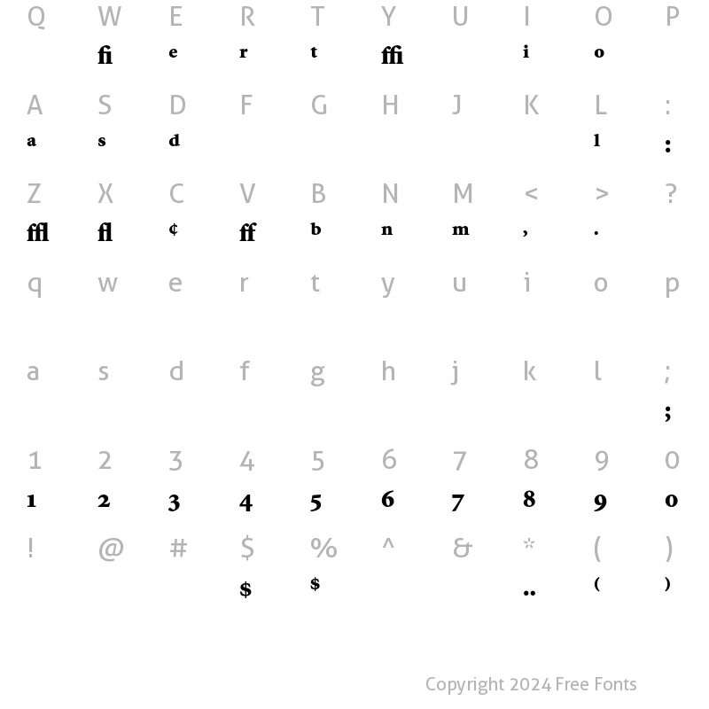 Character Map of Minion Black Expert Regular