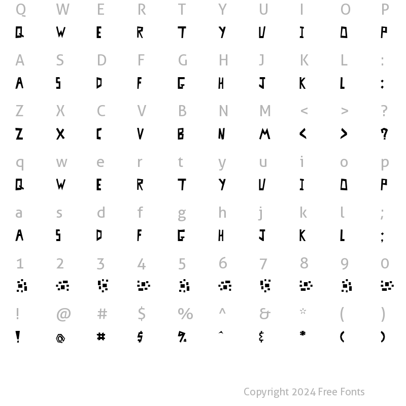 Character Map of MisterBass Full