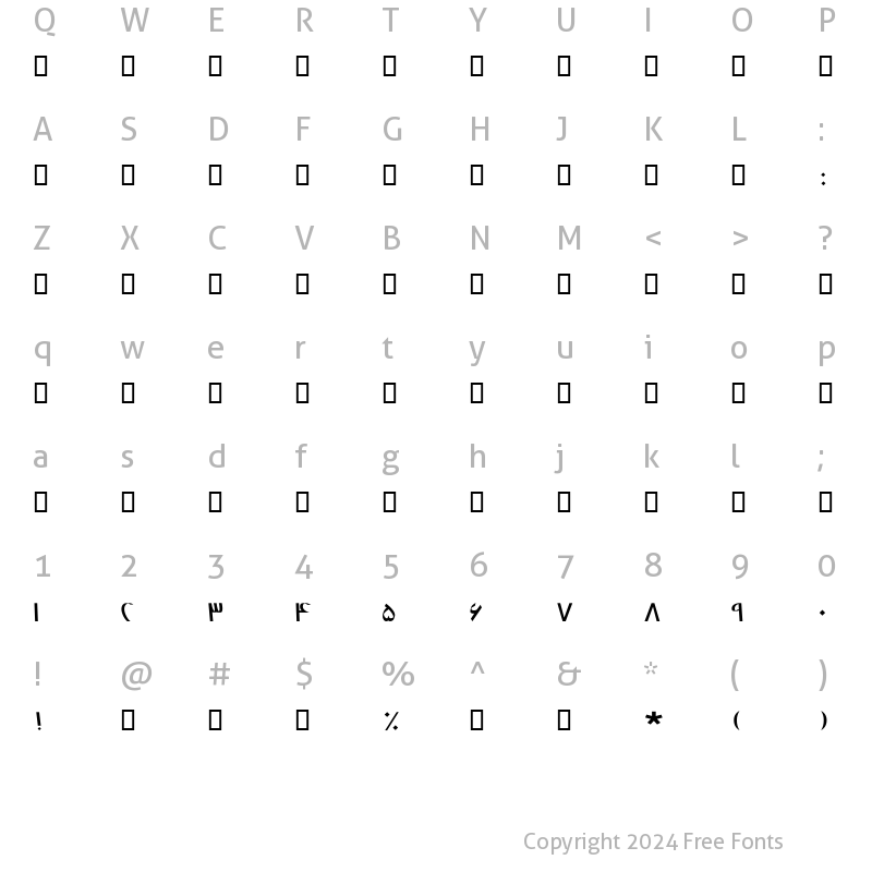 Character Map of Mj_Graphic Bold