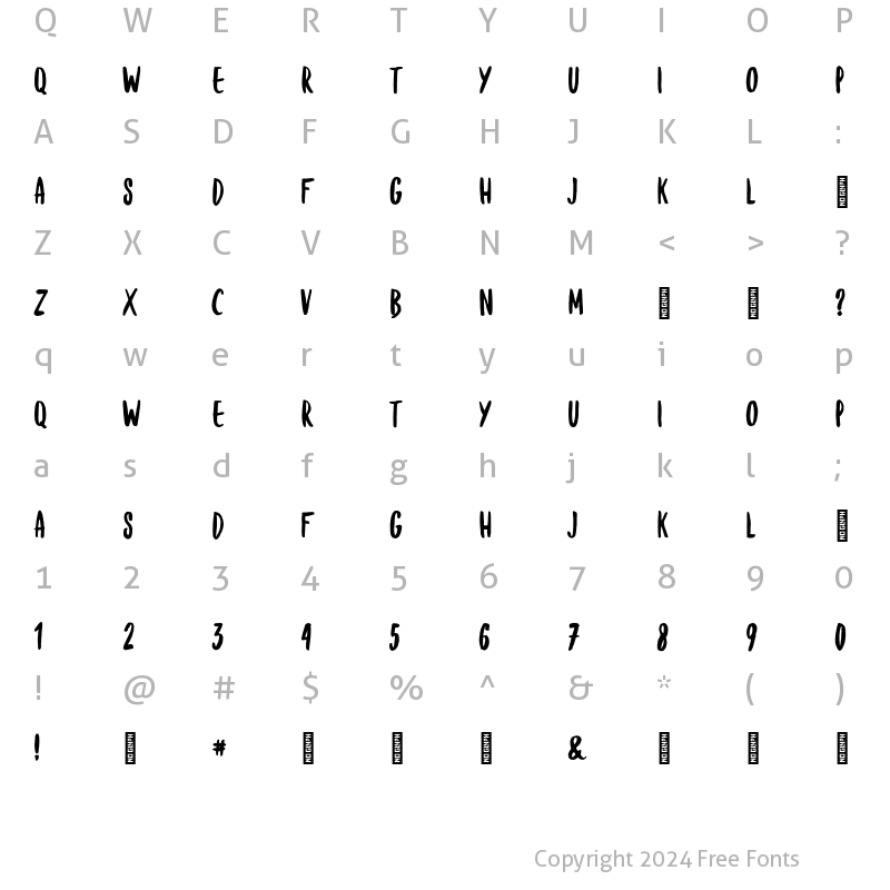 Character Map of Modestine Helper