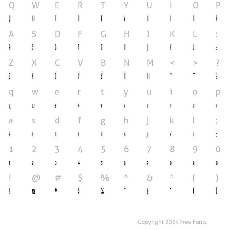 Character Map of ModulaRoundSansSmallCaps Round Sans Small Caps