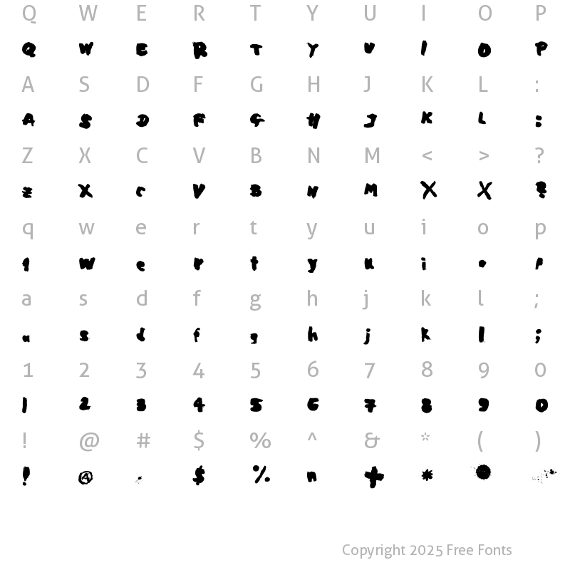 Character Map of Mogadischu Regular