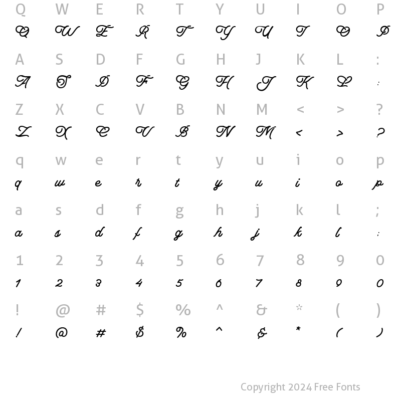 Character Map of Mogaster Edge