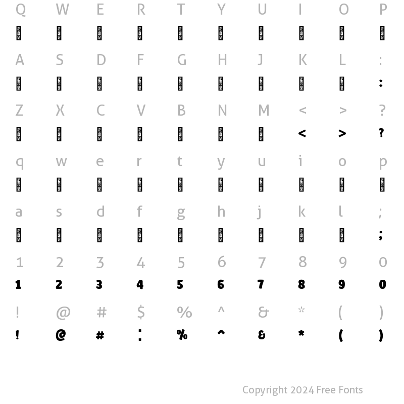 Character Map of MolsaqArabic-ExtraBold ?