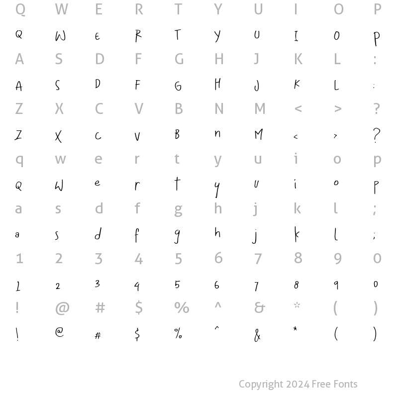 Character Map of Mommy and Baby Sans Light