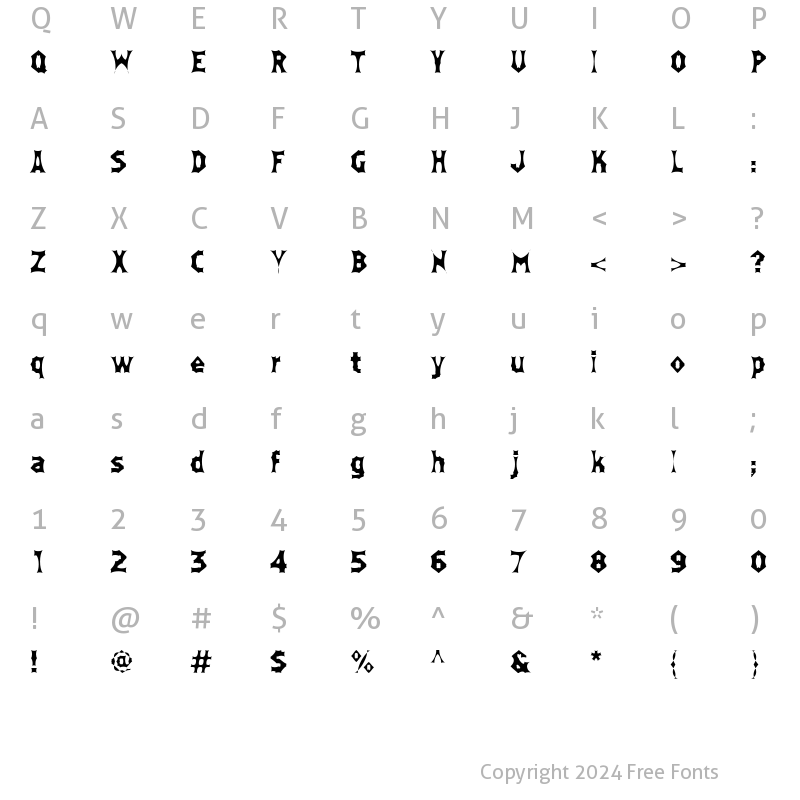 Character Map of MoneyBox Regular