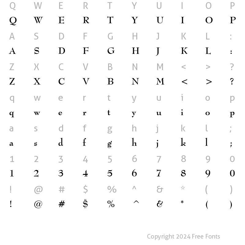 Character Map of Monitor SSi Bold