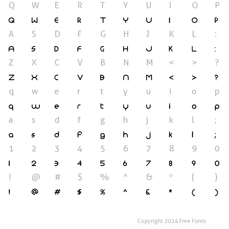 Character Map of Monoglyceride DemiBold