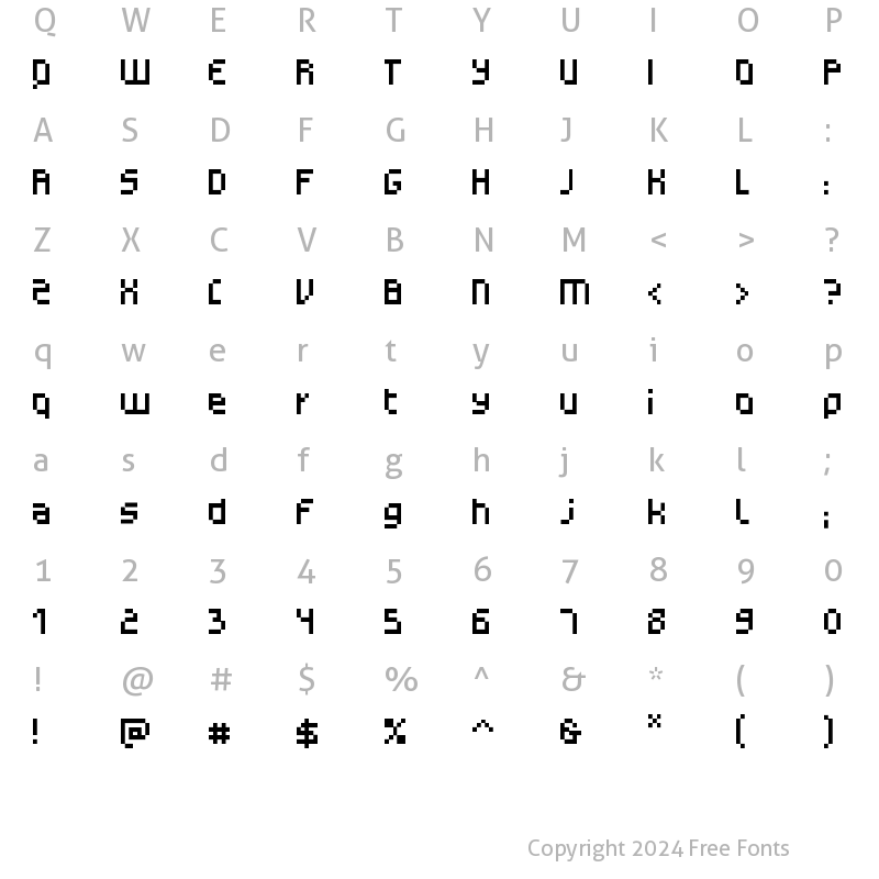 Character Map of Monotype Gerhilt Regular