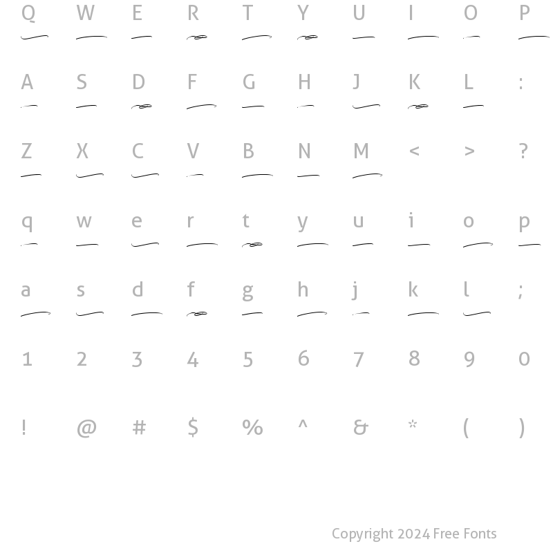 Character Map of Monstera Swashes