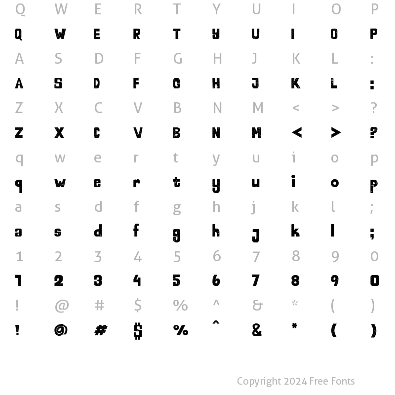 Character Map of Montego Bay Rough