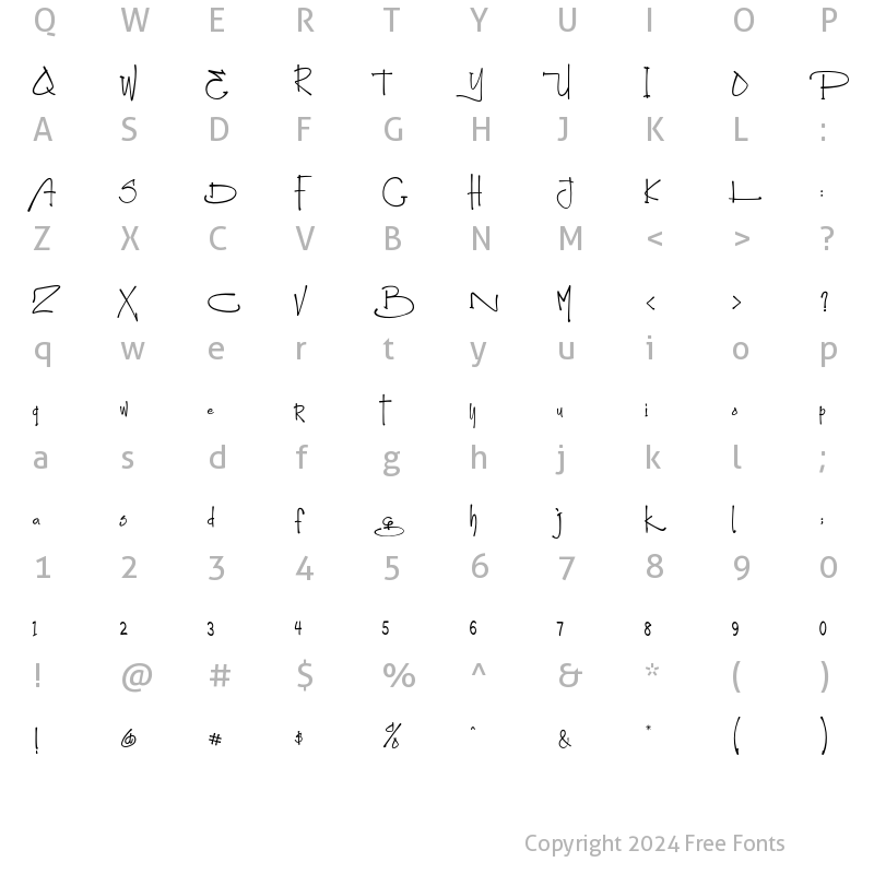 Character Map of Montereal Regular