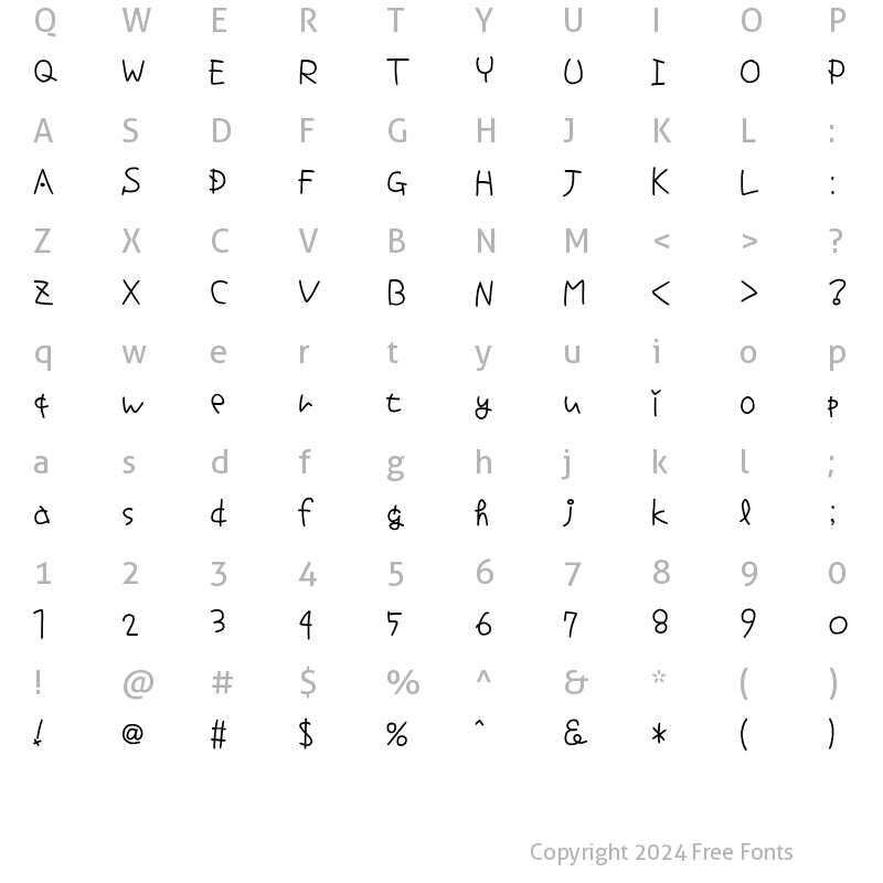 Character Map of moon font-PRO Regular