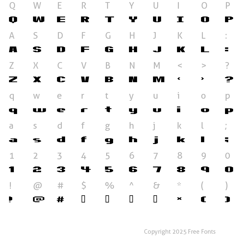 Character Map of Motorcycle Emptiness Regular