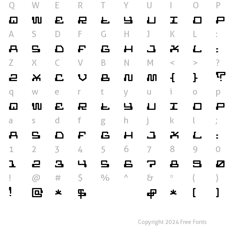 Character Map of MR FUGLESANG CLEAN Regular