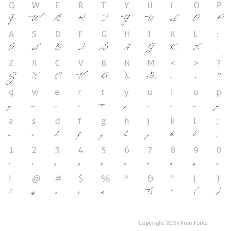 Character Map of Mr Sheffield Regular