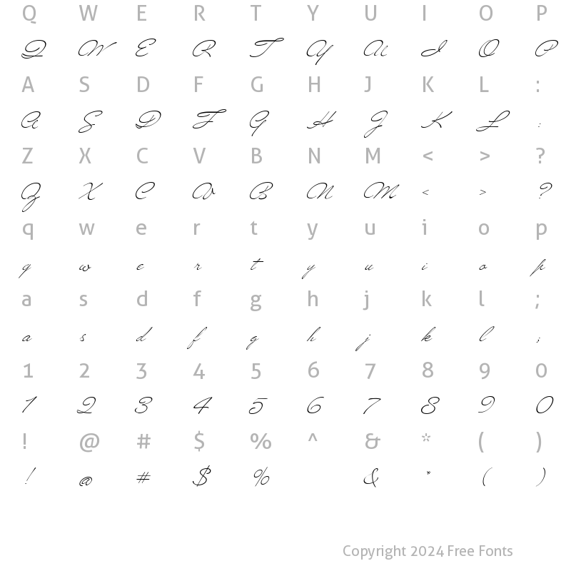 Character Map of MrBlaketon Regular