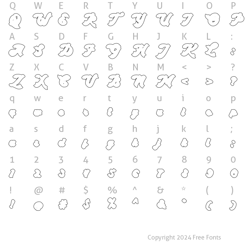 Character Map of Mukbeng Outline