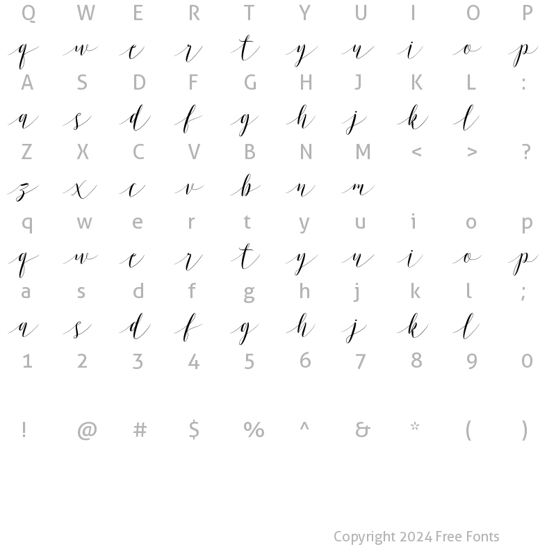 Character Map of Murrano Alt1 Regular