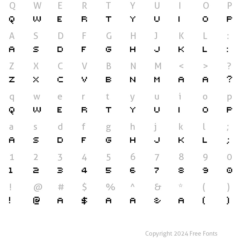 Character Map of Mutter LVS Regular