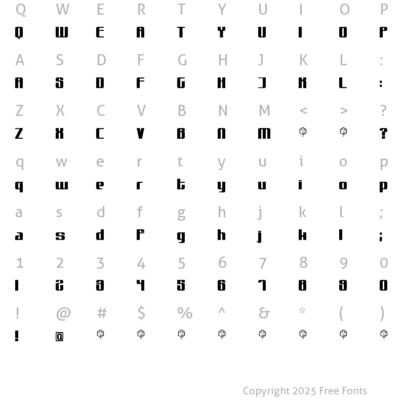 Character Map of muttprutt Regular