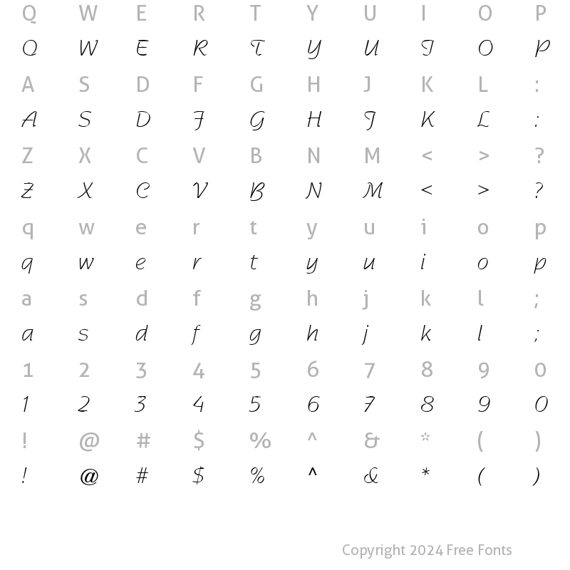 Character Map of Nadianne Book