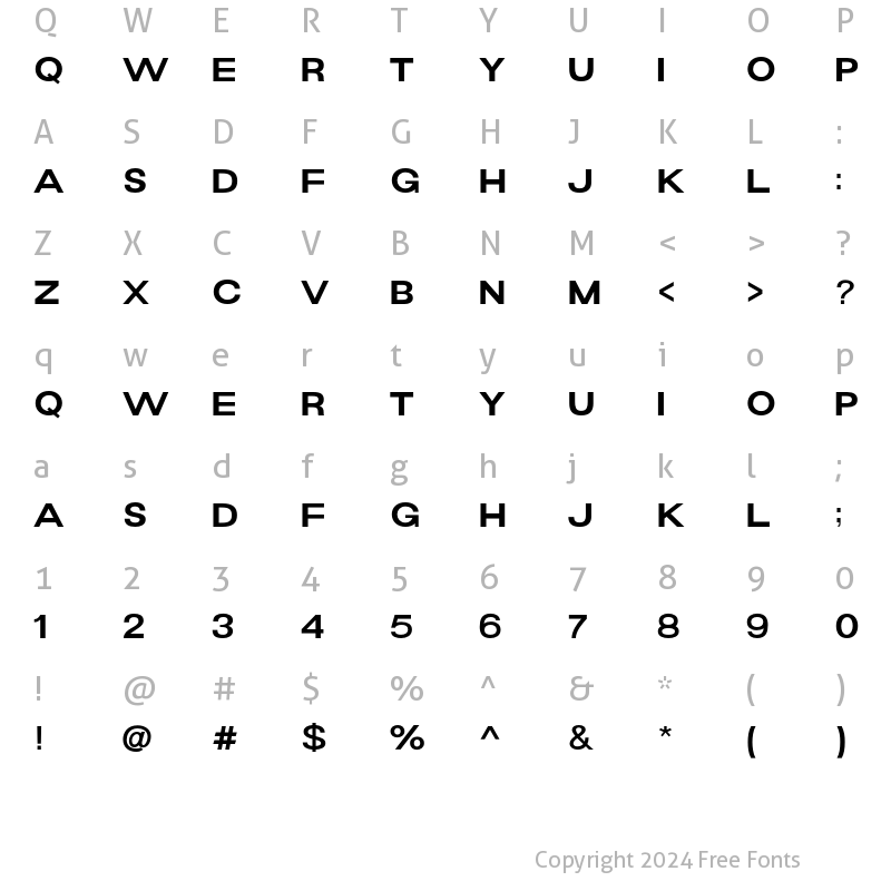 Character Map of Navill? SemiBold