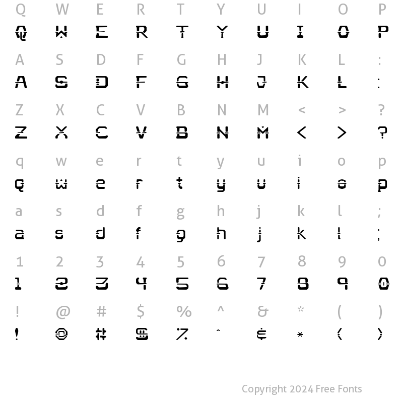 Character Map of Nebullium