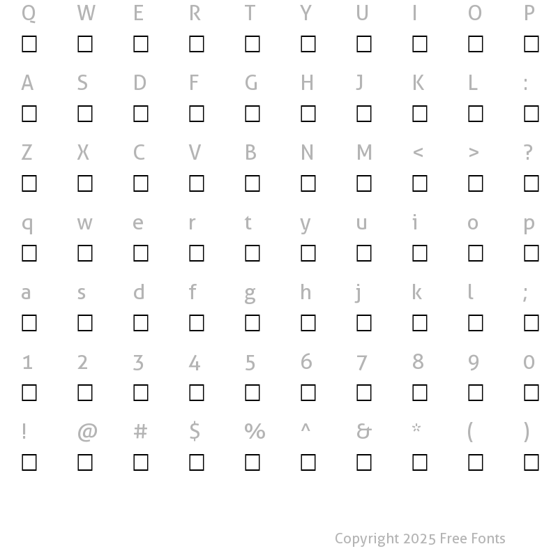 Character Map of NEGLECT Regular