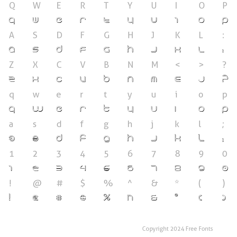 Character Map of neo-geo 3D 3D