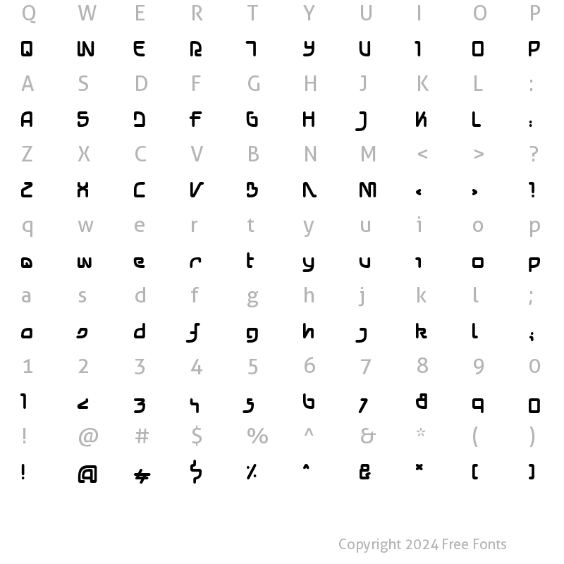 Character Map of Neo TokioOne Regular