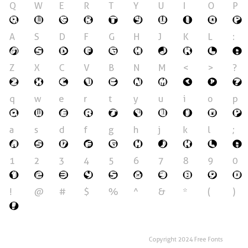 Character Map of NeoPanButtons Regular