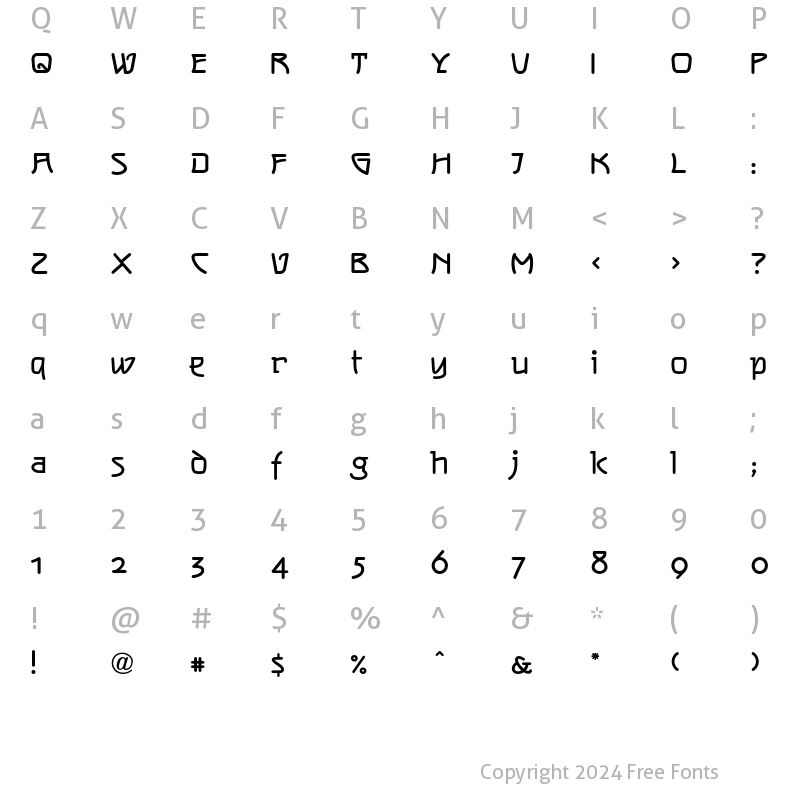 Character Map of NeuseidlerAntiqua LT Std Bold