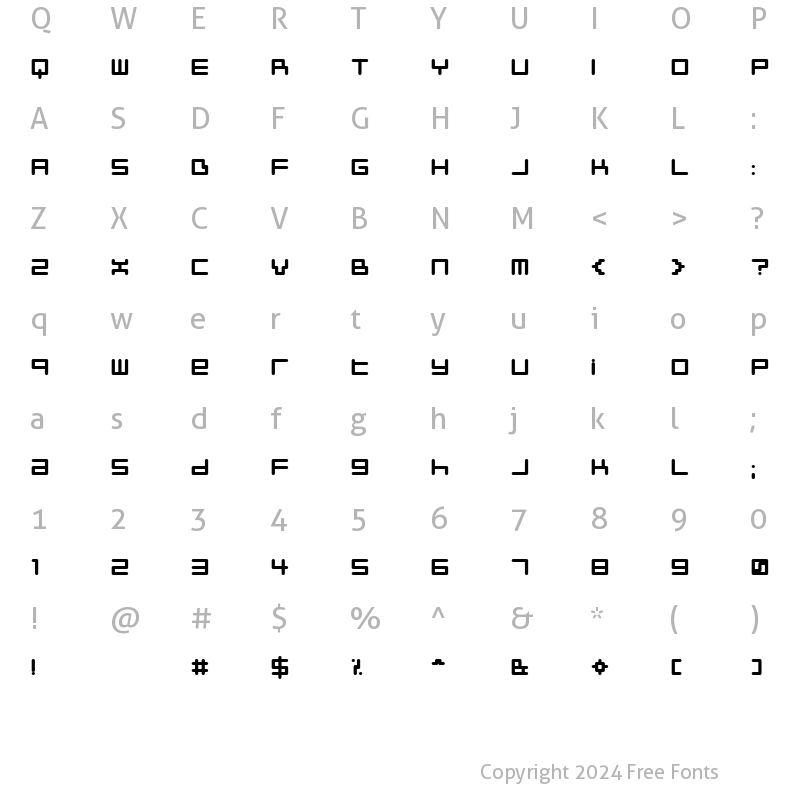 Character Map of Neustyle Bold