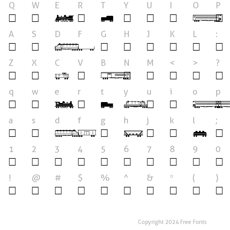 Character Map of New Plain