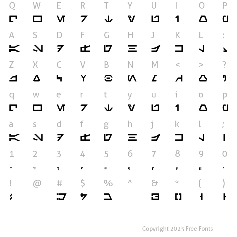 Character Map of newAurabesh Regular