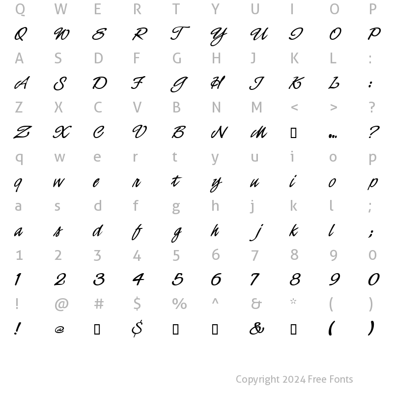 Character Map of NewCityDNA Regular