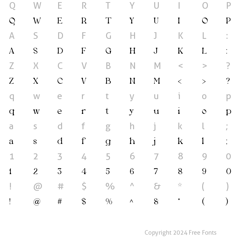 Character Map of Newgate Light