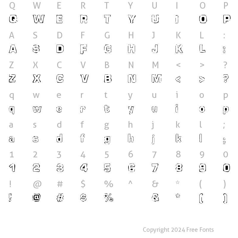 Character Map of newstile Regular