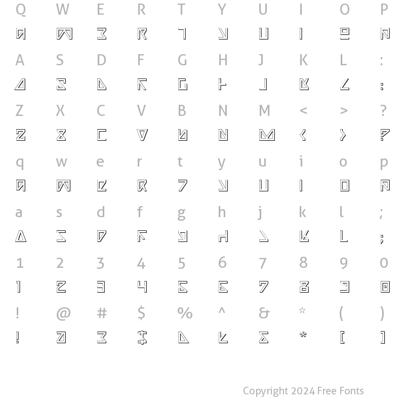 Character Map of Nick Turbo 3D 3D