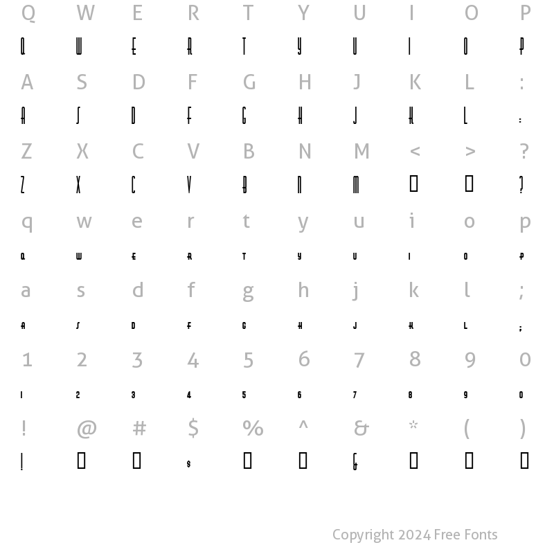 Character Map of Nickodemus Extremus