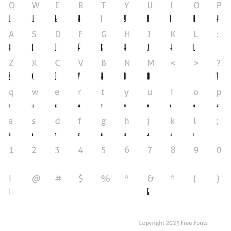 Character Map of Nickodemus-Extremus Regular