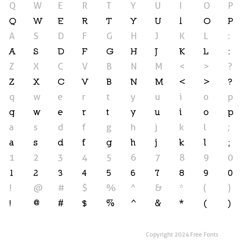 Character Map of Nilland-SmallCaps Bold