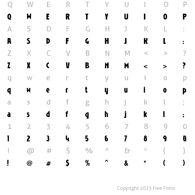 Character Map of Niobium Regular