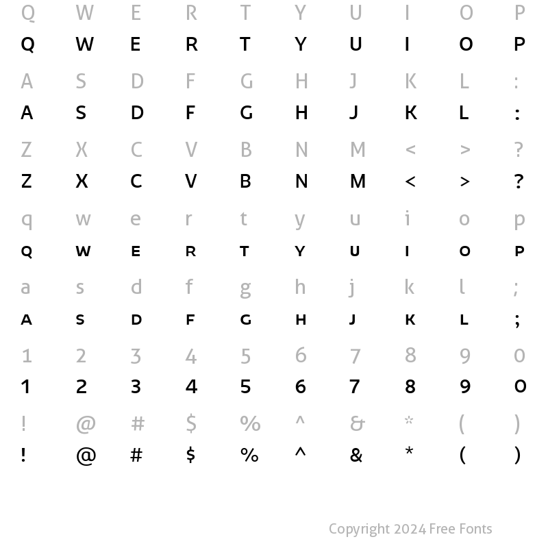 Character Map of NivaSmallCaps-Regular ?