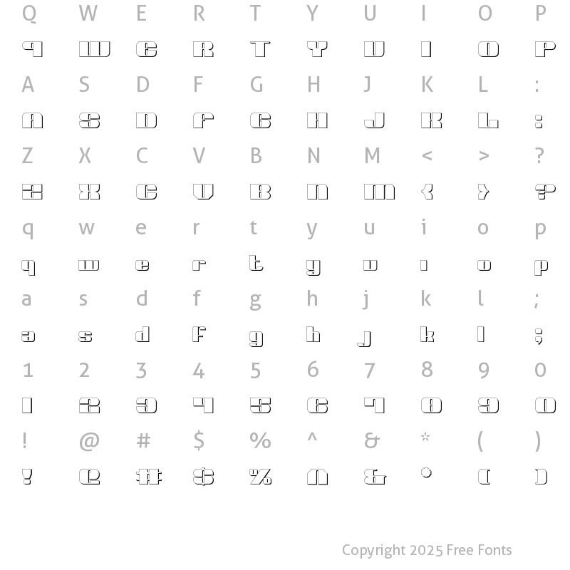 Character Map of Nolo Contendre Shadow Shadow