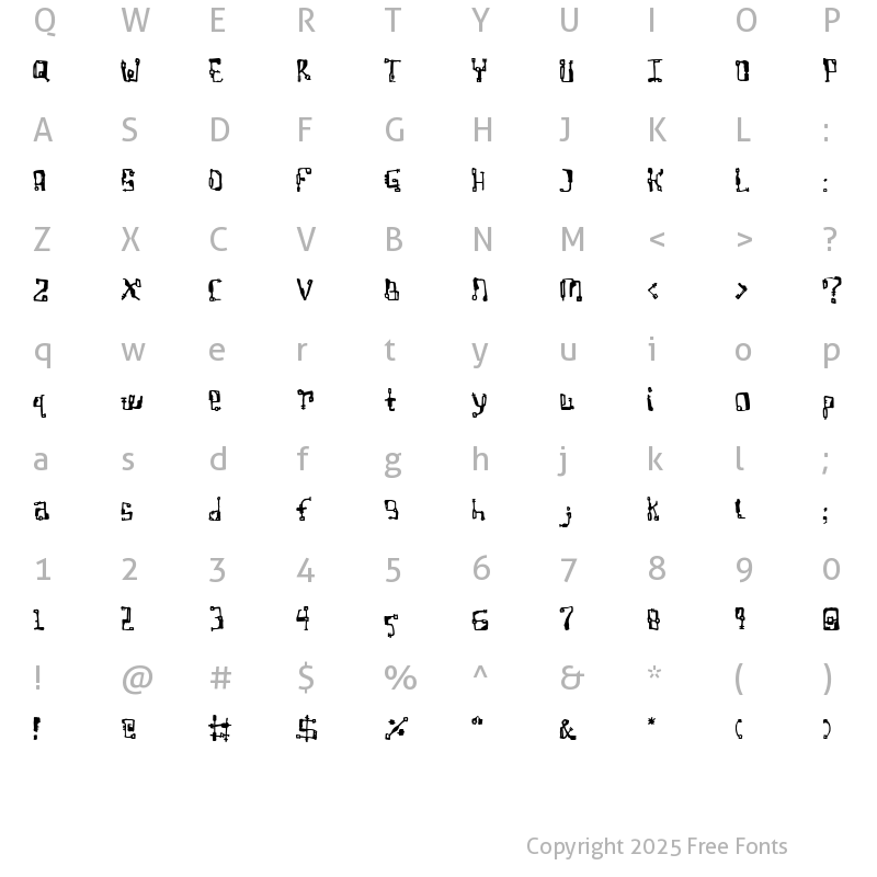 Character Map of Non Blocking Socket Regular